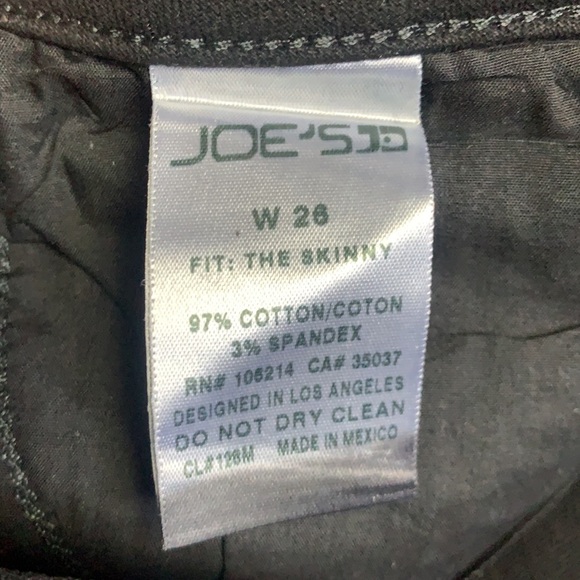 Joe’s Jeans Coated Black Skinny Jean - Picture 2 of 7